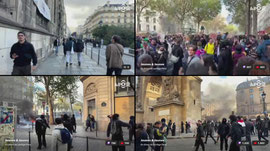 Paris. Manif. Jeunes et Jaunes. Live!