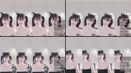 올블랙 트윈테일 짱갈래 혜링이❤️