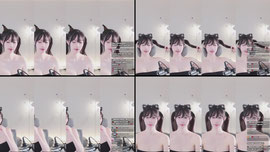 올블랙 트윈테일 짱갈래 혜링이❤️