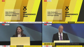 SNP leader gives keynote speech at party conference in Aberdeen