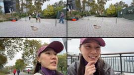 walking tip to tip manhattan today !walk ! Pushups
