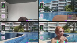 live de baixa qualidade na piscina 🥕 !oi • !pix