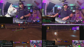 hanging out and watching the 100k wow tournament