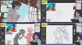drawing my OCs but 🎃halloween🎃