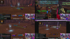 hanging out and watching the 100k wow tournament
