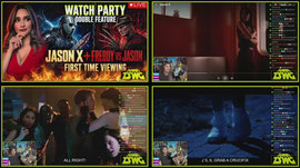 Spooky WATCH PARTY! ft JASON X & Freddy VS Jason -First Time Viewing Films III & IV