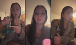drinkin wine and smokin