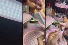 Do my nails with me🎀