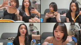 2일차엽캠 친구랑 먹방할게여