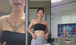 시스루셔츠 언더붑 댄스 아나콘다 🎶 [퀵뷰이벤트 1명]