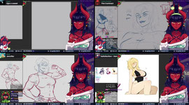 🔴 drawin for a bit 😈 !gg !who !tools !model !socials