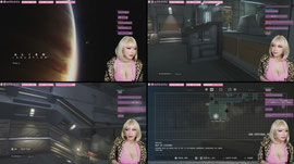 Gyaru playing a horror game