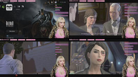 Gyaru playing a horror game