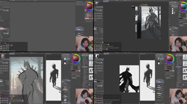 sketching painting