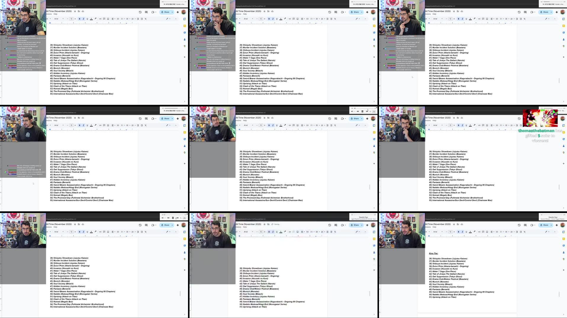 Recording Thumbnails