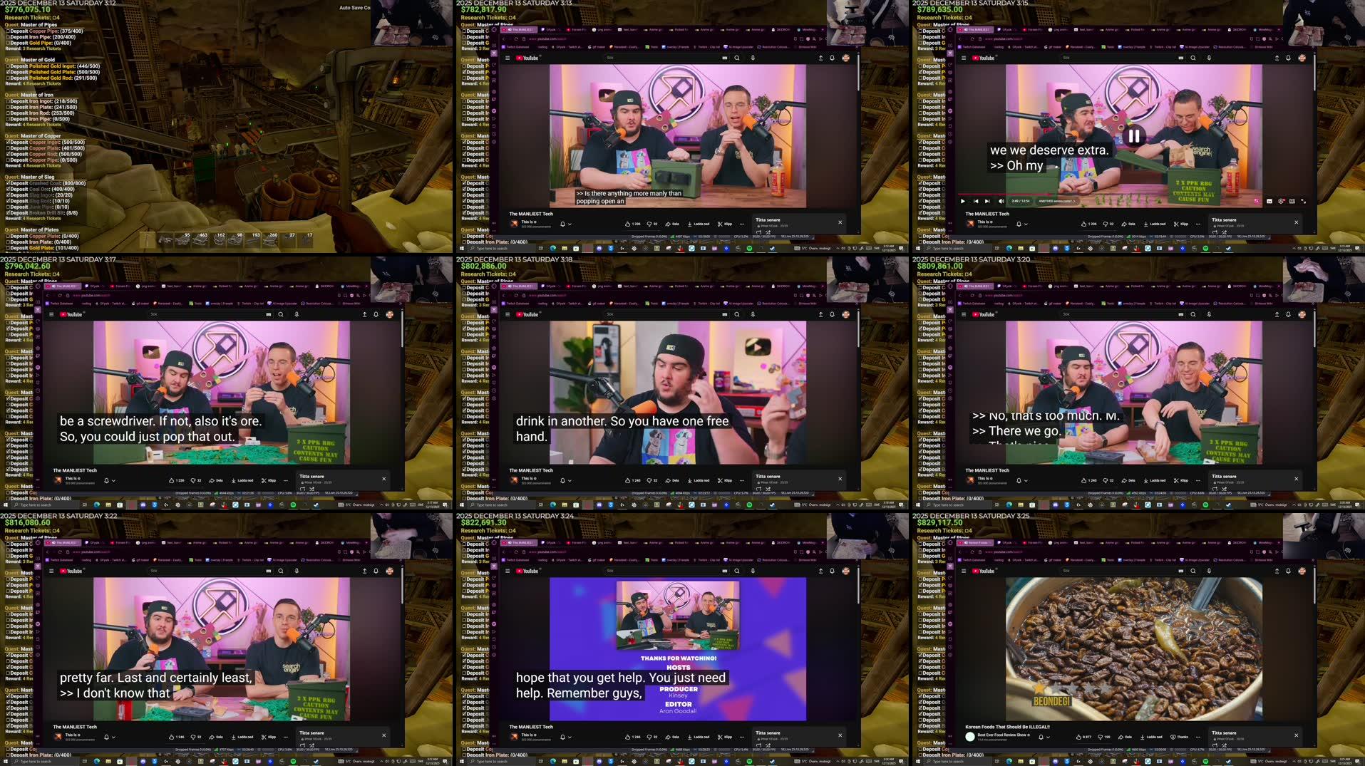 Recording Thumbnails